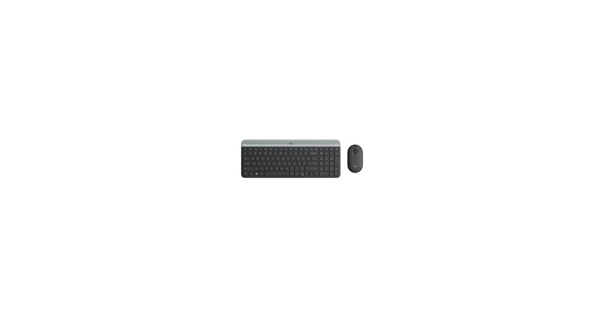 Logitech MK470 Slim (KB+MSE) Wireless Combo - Graphite - CompuMe