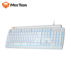 Meetion Blue Switch Olly Go Mechanical Gaming Keyboard - White