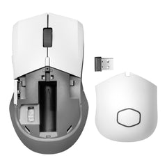 Cooler Master MM311 Wireless (2.4GHz) Gaming Mouse, Lightweight 77g with AA battery included, 10K DPI Optical Sensor - Matte White