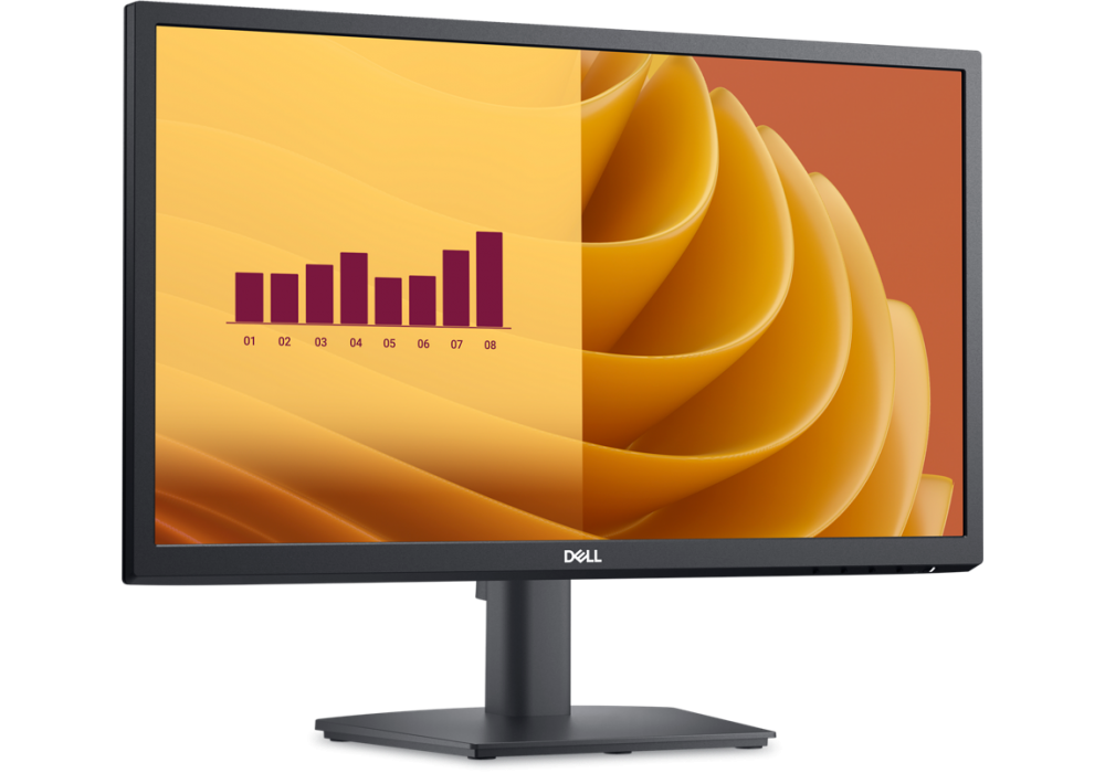 Dell Pro E2225H 22" Full HD (1920x1080) Monitor, VA, 75Hz, 5ms, DisplayPort 1.2, and VGA