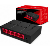 MERCUSYS MS105G 5-Port Gigabit Desktop Switch Plug and Play, Power Saving, Black