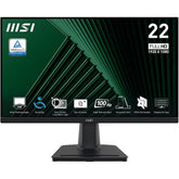 MSI PRO MP225V,22-inch VA 1920 x 1080 (FHD) Computer Monitor, 100Hz, Adaptive-Synch, HDMI, Video Port, VESA Mountable, Tilt, 1ms, Black /2 Years Warranty