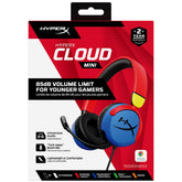HyperX Cloud Mini Kids Wired Lightweight Volume level below 85dB Flip-to-Mute MIC Rotating Earcups For PC, Chromebook, Nintendo , PS, Xbox , Phones, Laptops, Tablets - (Multi-Color)