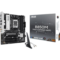 Asus B850m Max Gaming Wifi 6 Am5 Micro Atx Amd B850 Chipset, 4x Ddr5 Udimm Slots, Up To 256gb Max Memory, 4x Pcie X16 Slots, 2x M.2 Slots, Wifi & Bt Conneivity