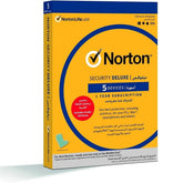 Norton By Symantec Deluxe Internet Security & Antivirus Software 5 Device 12 Months (aivation Key Card)