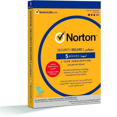Norton by Symantec Deluxe Internet Security & Antivirus software 5 Device - 12 Months (Activation Key Card)