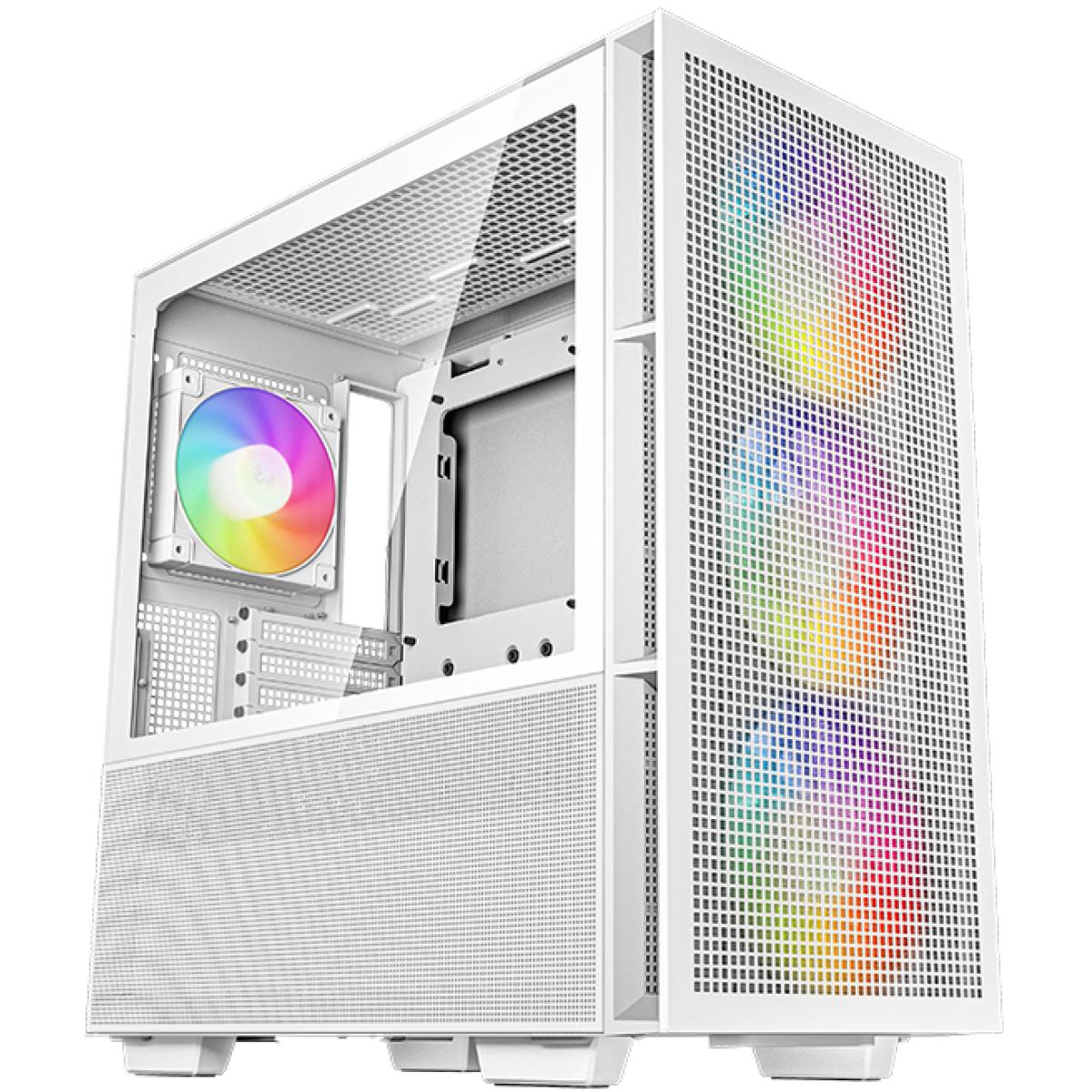 Deepcool Ch560 Mid Tower High Air Flow W/ 3x140mm + 1x120mm Argb Fans White - CompuMe