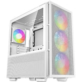 Deepcool Ch560 Mid Tower High Air Flow W/ 3x140mm + 1x120mm Argb Fans White - CompuMe