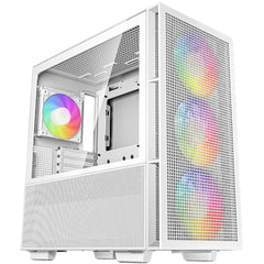 Deepcool Ch560 Mid Tower High Air Flow W/ 3x140mm + 1x120mm Argb Fans White - CompuMe