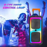 Ndr - 1097 High Quality Professional Sound Eq Party Portable Wireless Trolley with speaker