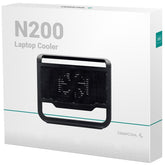 Deepcool N200 Notebook Cooler Compatible With 15.6 Inch Or Smaller Notebooks 120 Mm Cooling Fan Black - CompuMe