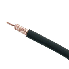 Coaxial RG58 Cable Black 300m without Power Cable