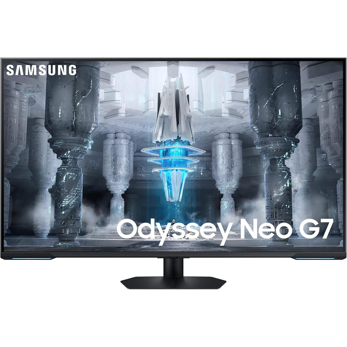 Samsung Odyssey Neo G7 43" 4k Uhd Mini Led 144hz 1ms Hd10+ Smart Gaming Monitor Hdmi 2.1 Full Smart Platform Freesync Premium Pro W/ Speakers - CompuMe
