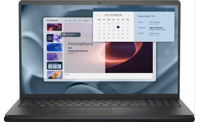 Dell Pro 15 Essential PV15250M, 15.6" FHD WVA @120Hz, 14th Gen Intel Core 3 100U, 8GB RAM DDR5, M.2 512GB PCIe NVMe, Intel Integrated Graphics, Carbon Black Business Laptop