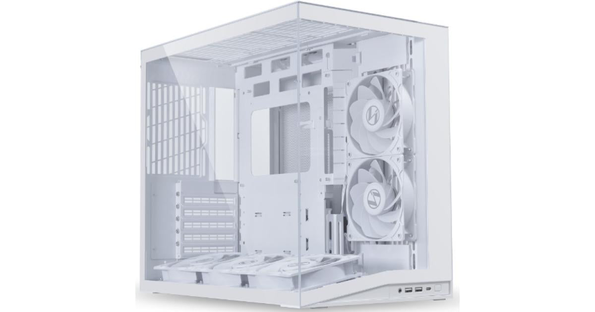 Lian Li O11 DYNAMIC MINI V2 MESH (White) ARGB ATX Mid Tower Tempered Glass Gaming Case W/ Type-C.