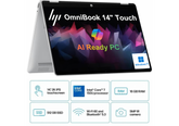 HP OmniBook 5 Flip 14 inch Laptop PC 14-fp0023dx Intel® Core™ 7 150U 5.4 GHz 16 GB LPDDR5-5200, 512 GB M.2 SSD, 14-inch diagonal, 2K (1920 x 1200) IPS Touch - Windows 11 Home