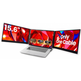 V2com P7 Pro 15.6" Ips Full Hd Triple Screen Extender Portable Monitor For Laptops 13 17.3" Ultra Slim One Cable Usb C/usb A Extended Display For Macos Windows Chrome Os Nintendo Switch