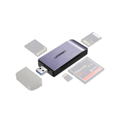 Ugreen 50541 4 In 1 Usb 3.0 Multifunction Card Reader Tf,sd,cf,ms With 5gbps Transfer Speed