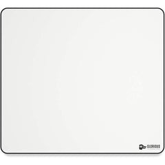 Glorious Large Gaming Mouse Pad For Desk Rubber Base Computer Mouse Mat Durable Mouse Mat Cloth Mousepad With Stitched Edges White Cloth Mousepad | 16"x18" (gw Xl) - CompuMe