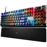 Steelseries Apex Pro Gen 3 Full Size Mechanical Gaming Keyboard, Omnipoint 3.0 Adjustable Hypermagnetic Switches, Double Shot Pbt Keycaps, Us English Layout, Wired Conneivity, Black