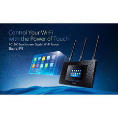 Tp Link Touch P5 Ac1900 Dual Band Wireless Ac1900 Touch Screen Gigabit Router - CompuMe