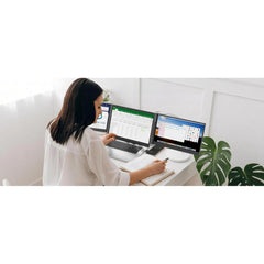 V2COM P7 15.6" IPS Full HD Triple Screen Extender Portable Monitor for Laptops 13-17.3" Ultra-Slim Dual USB-C Plug & Play Extended Display For macOS Windows Chrome OS Nintendo Switch