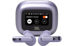 Jbl Live Beam 3 Wireless Earbud Headphones, Up To 48 Hours Battery Life, Personi Fi 3.0, True Adaptive Noise Cancelling & Signature Sound, Ip55 Waterproof, With Earplugs, Purple