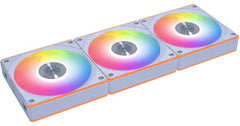Lian Li UNI Fan CL Wireless 120 - Triple Pack - Wireless Signal RGB & PC Case Fans Control - Dual Light Zones - White, Reverse Blade (G99.12RCL1W3W.00)