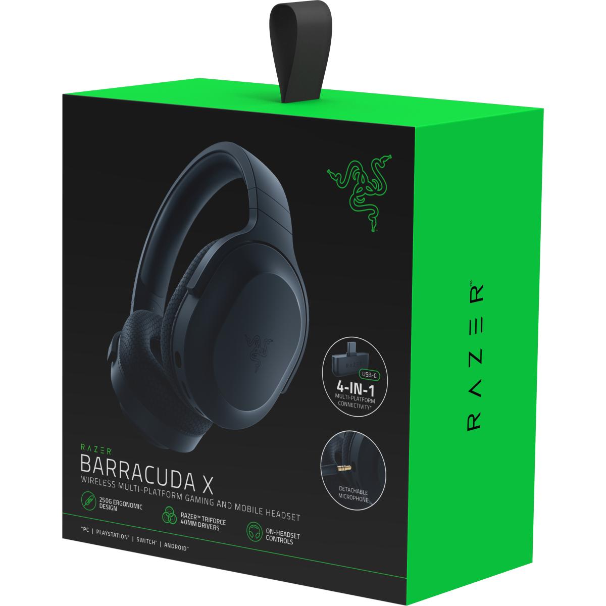 Razer Barracuda X (2022) Wireless & Bluetooth 250g Detachable Hyperclear Mic 50 Hr Battery For Pc, Ps5, Switch, & Android Black Razer Barracuda X (2022) Wireless & Bluetooth 250g Detachable Hyperclear Mic 50 Hr Battery For Pc, Ps5, Switch, & Android Black