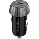 Promate Powerdrive Pd20 Super Fast Usb C Car Charger Adapter 20w Usb C Power Delivery Black - CompuMe