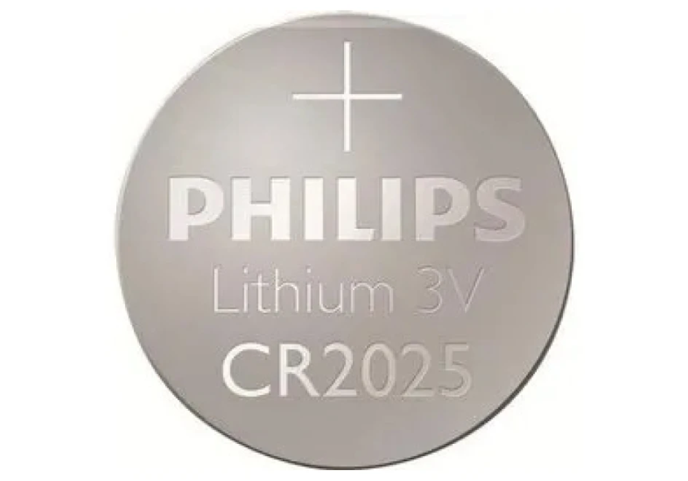 Philips Lithium Cell Button Batteries CR2025