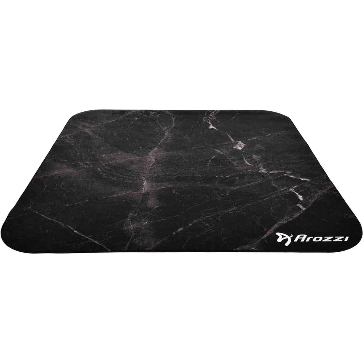 Arozzi Floor Mat Zona Quattro Microfiber Gaming Chair Floor Mat For Carpet Anti Slip Noise Dampening Floor Mat For Office Chair Black Marble