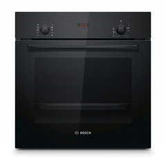 Bosch Built in Oven, 60*60Cm, Series 2, Full Safety, 66Lit, Red LED Display, Black - HBF512BB1T