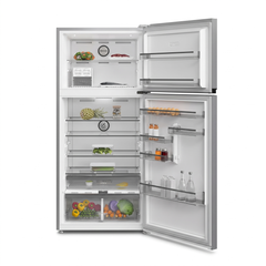 Indesit Top Mount Fridge A++, 640Lit, Gery - TINF 836653 XME
