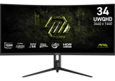 MSI MAG 342CQRF E20 34" UWQHD Curved Gaming Monitor, 1500R 3K 3440 x 1440 Rapid VA, 200Hz, 0.5ms, Adaptive Sync, HDR Ready - 3 Years Warranty