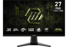 MSI MAG 275F E20 27" FHD 1920 x 1080 Gaming Monitor, 200Hz, 0.5ms, AMD Adaptive Sync, HDR Ready, HDMI, DisplayPort, VESA Mountable, Tilt, 4-Side Slim Bezel, Black