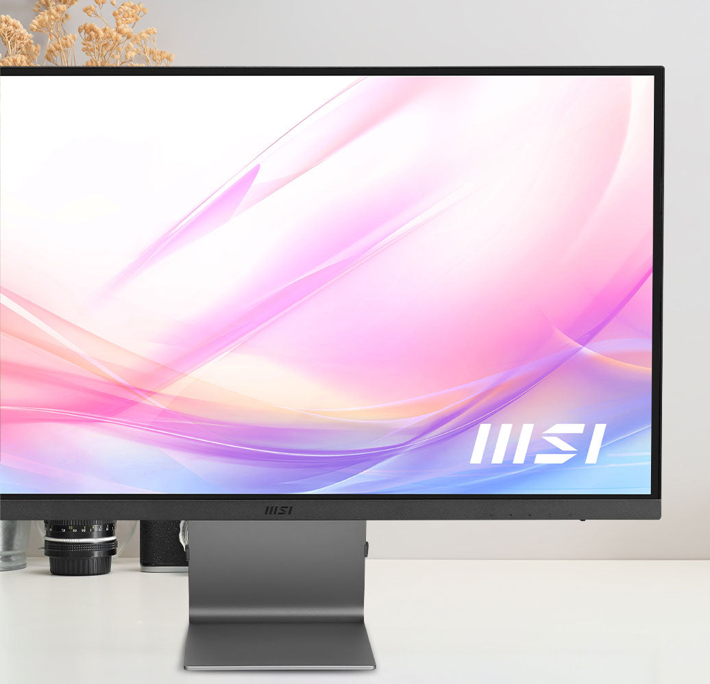 MSI Modern MD271UL, 27" Monitor, 3840 x 2160 (UHD), IPS, 60 Hz, 4ms, HDMI, DP Port, USB C, Tilt, Silver - CompuMe