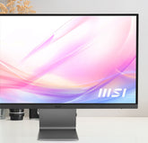 MSI Modern MD271UL, 27" Monitor, 3840 x 2160 (UHD), IPS, 60 Hz, 4ms, HDMI, DP Port, USB C, Tilt, Silver - CompuMe