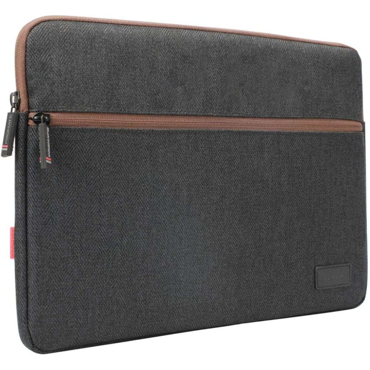 Promate Portfolio L Sleeve Lightweight 16" Water Repellent Proteive Fabric Soft Inner Lining & Shockproof Bag - CompuMe