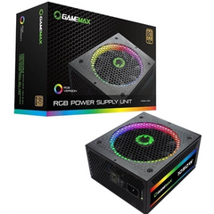 GameMax ARGB 1050W PSU 140mm Fan with ARGB LEDs 80 PLUS Gold Fully Modular - Black
