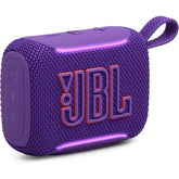 JBL Go 5 - Ultra-Portable Waterproof & Drop-Proof Speaker with JBL Legendary Sound & Ambient Edge Lighting, AirTouch Instant Stereo Pairing or Link Multiple Compatible Speakers via Auracast™ (Purple)