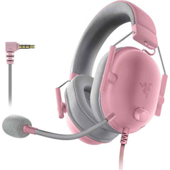 Razer Blackshark V2 X Gaming Headset, 7.1 Surround Sound Capable, Triforce 50mm Drivers, 3.5mm Jack, Breathable Memory Foam Cushion, For Pc, Ps4, Nintendo Switch, Quartz Pink