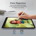Promate Quill, Stylus Pencil for iPad with Palm Rejection, Tilt Recognition Bluetooth v5.0, Magnetic Charging and Detachable Nib for iPad Apple