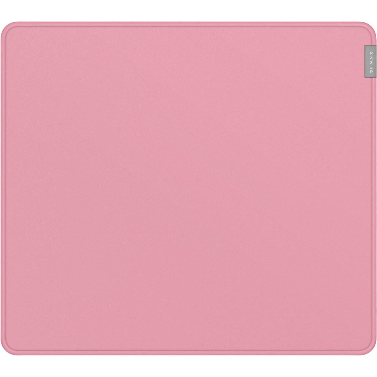 Razer Strider Hybrid Mouse Mat A Soft Base & Smooth Glide Anti Fraying Stitched Edges Quartz Pink - CompuMe Razer Strider Hybrid Mouse Mat A Soft Base & Smooth Glide Anti Fraying Stitched Edges Quartz Pink - CompuMe