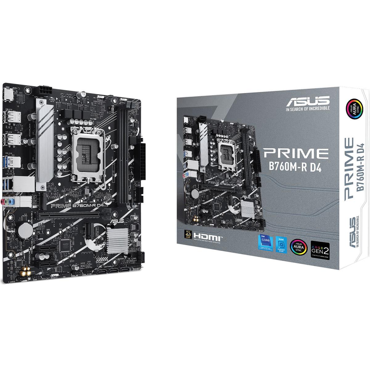 Asus Prime B760m R Ddr4 Intel 13th Gen Motherboard Pcie 4.0 Ddr4 2xm.2 Gen4 X4 Pcie 4.0 Mainboard Asus Prime B760m R Ddr4 Intel 13th Gen Motherboard Pcie 4.0 Ddr4 2xm.2 Gen4 X4 Pcie 4.0 Mainboard
