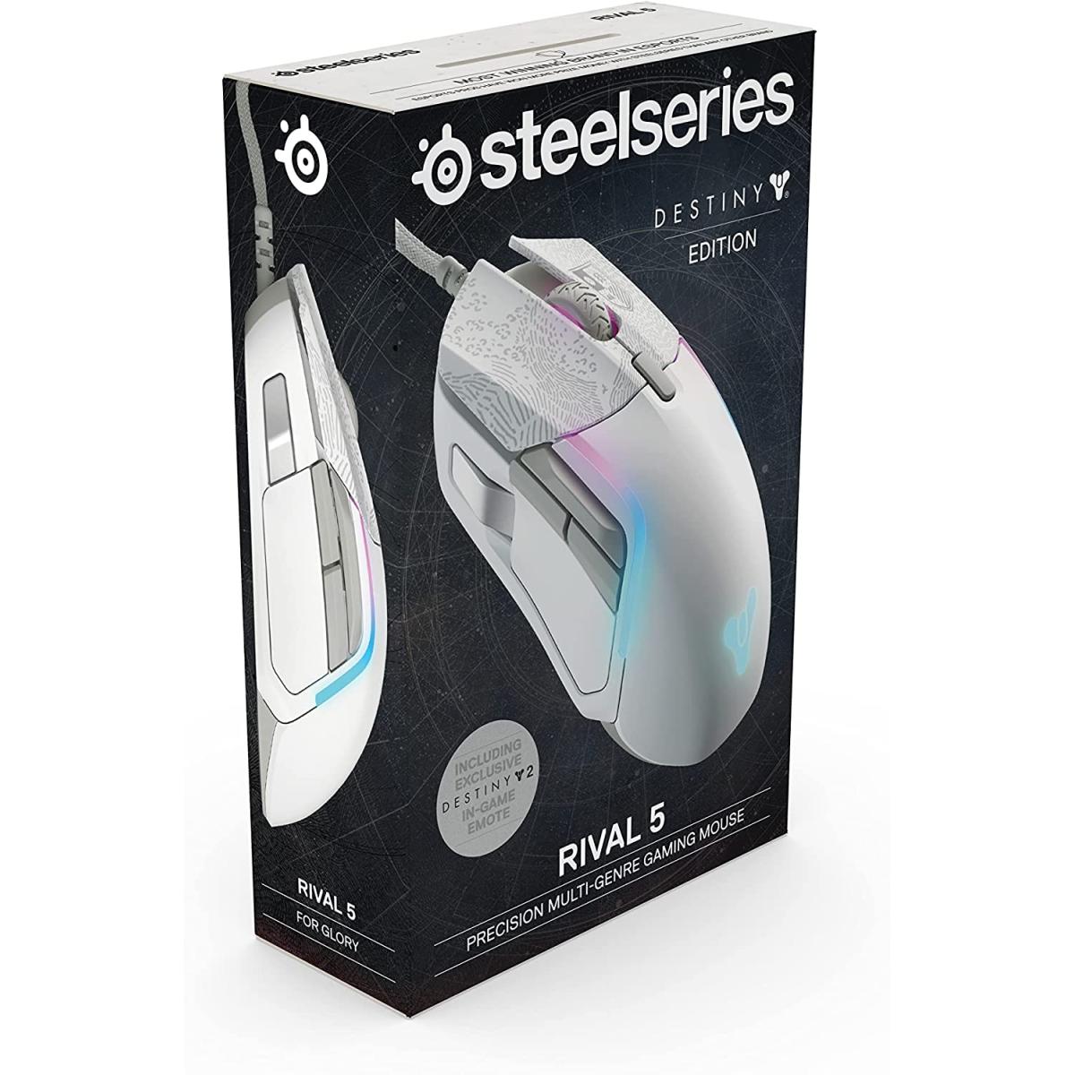 SteelSeries Rival 5 Destiny 2 Limited Edition Wired Prism RGB Lighting TrueMove Optical Sensor Ergonomic Gaming Mouse, 18000 CPI, Golden Micro IP54 Switches | RIVAL 5 Destiny 2 Limited Edition | - CompuMe SteelSeries Rival 5 Destiny 2 Limited Edition Wired Prism RGB Lighting TrueMove Optical Sensor Ergonomic Gaming Mouse, 18000 CPI, Golden Micro IP54 Switches | RIVAL 5 Destiny 2 Limited Edition | - CompuMe
