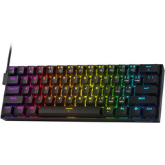 Redragon K617 HE Rapid Trigger Gaming Keyboard, 60% 61 Keys Wired Mechanical Keyboard w/Hyper-Fast Actuation, Dedicated Hall Effe Magnetic Switch, Actuation Point Adjustable, Essential Black