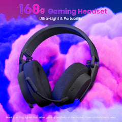 Redragon H888 Wireless Gaming Headset with 7.1 Surround Sound, Tri-mode Gaming