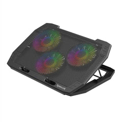 Redragon Ingrid GCP511 laptop cooler 3 fans RGB up to 17 Black - CompuMe