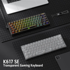 Redragon K617 Ct 60% Wired Rgb Gaming Keyboard, 61 Keys Compact